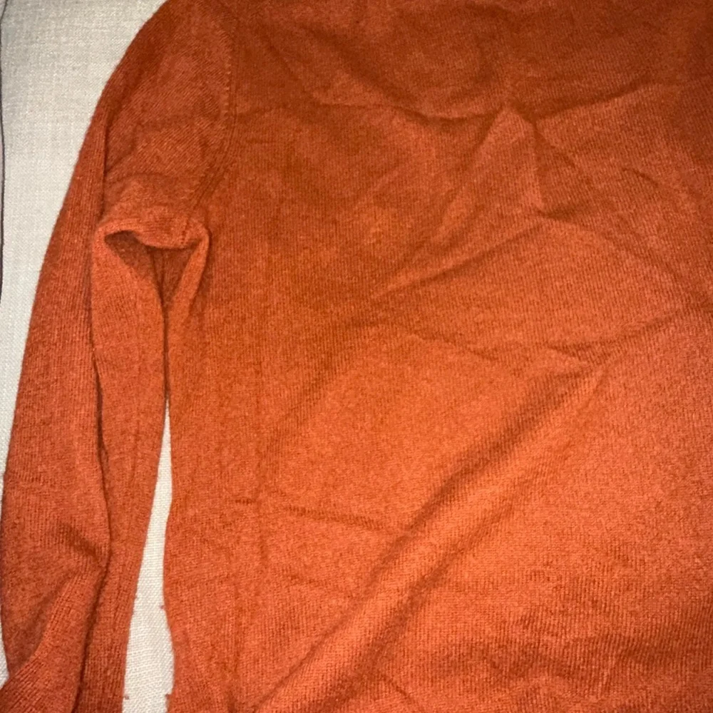Charter Club Luxury Cashmere Sweater Rust Orange Women's long sleeve crewneck - Picture 3 of 7